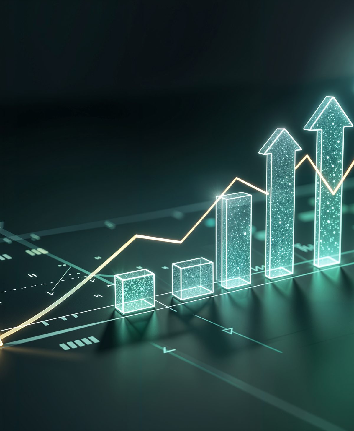 Upward financial growth chart representing structured planning